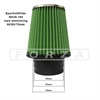 GREEN Cotton Sportluftfilter Single Cone 60/65/70mm