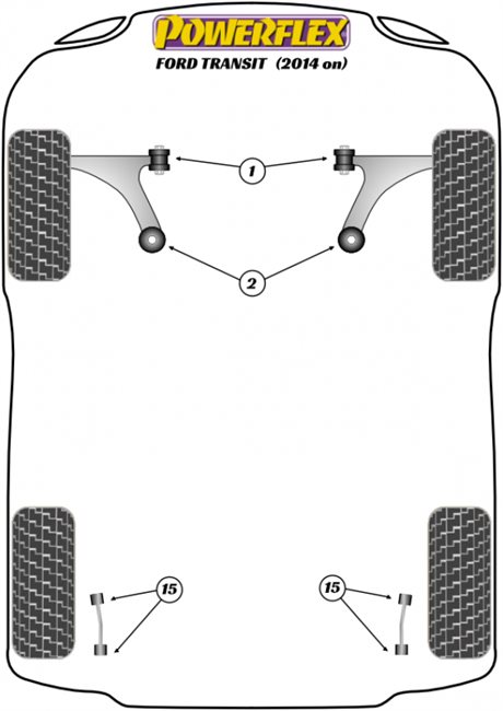 POWERFLEX RITNING FORD TRANSIT (13-)