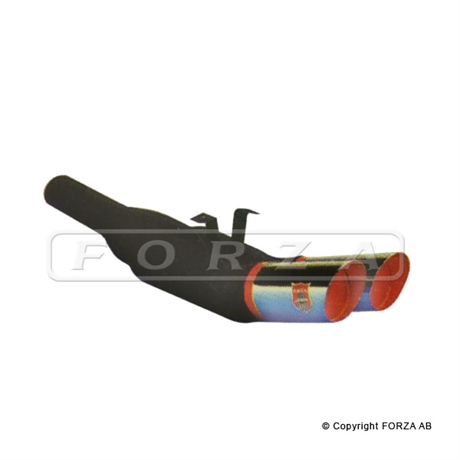 ANSA SPORT Slutrör Turbo Crome Dubbelt 2x60mm