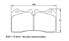 PAGID RACING Bromsbelägg för Keramiska Skivor RSC1